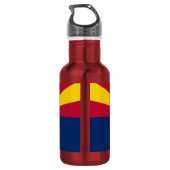 Vlag van de staat Arizona Waterfles (Achterkant)