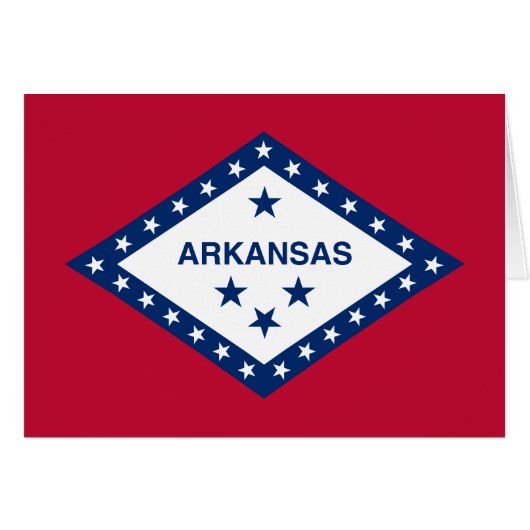 Vlag van de staat Arkansas (Voorkant Horizontaal)