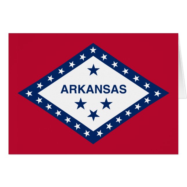 Vlag van de staat Arkansas (Voorkant Horizontaal)