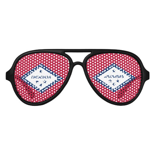 Vlag van de staat Arkansas Aviator Zonnebril (Voorkant)
