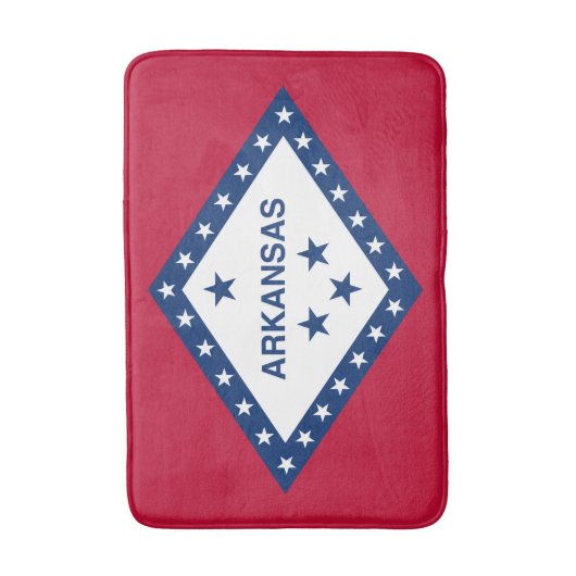 Vlag van de staat Arkansas Badmat (Voorkant Verticaal)