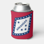 Vlag van de staat Arkansas Blikjeskoeler (Blikje Achterkant)