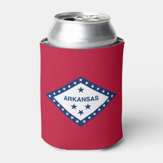 Vlag van de staat Arkansas Blikjeskoeler (Blikje Voorkant)