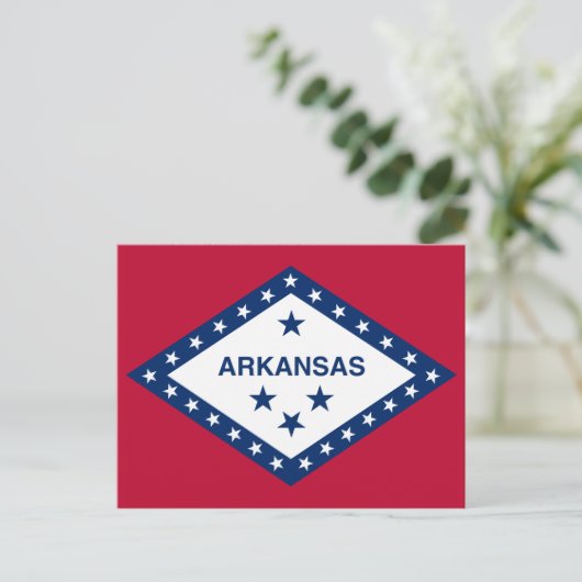 Vlag van de staat Arkansas Briefkaart (Staand voorkant)