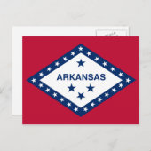 Vlag van de staat Arkansas Briefkaart (Voorkant / Achterkant)