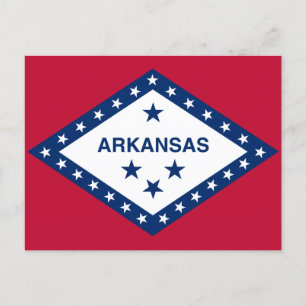 Vlag van de staat Arkansas Briefkaart