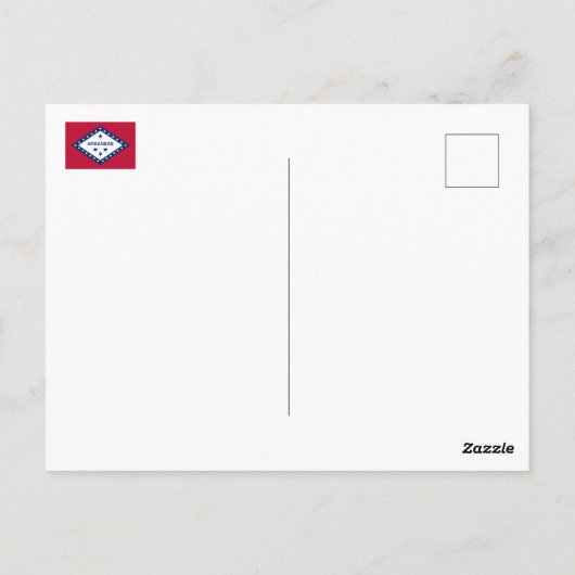 Vlag van de staat Arkansas Briefkaart (Achterkant)