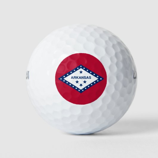 Vlag van de staat Arkansas Golfballen (Voorkant)