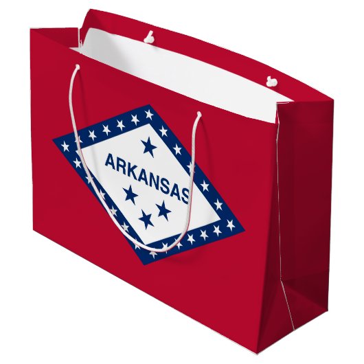 Vlag van de staat Arkansas Groot Cadeauzakje (Achterkant Gekanteld)