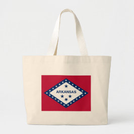 Vlag van de staat Arkansas Grote Tote Bag
