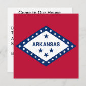 Vlag van de staat Arkansas Kaart (Voorkant / Achterkant)