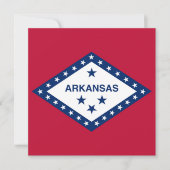 Vlag van de staat Arkansas Kaart (Voorkant)