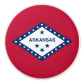 Vlag van de staat Arkansas Keramische Knop (Voorkant)