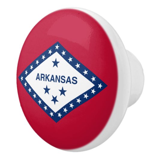 Vlag van de staat Arkansas Keramische Knop (Rechts)