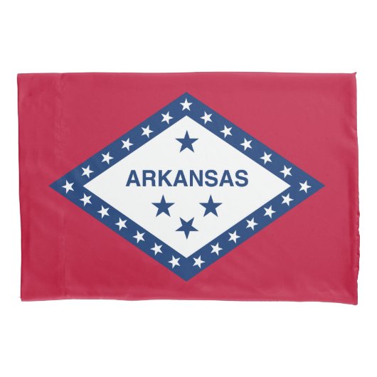 Vlag van de staat Arkansas Kussensloop (Voorkant)
