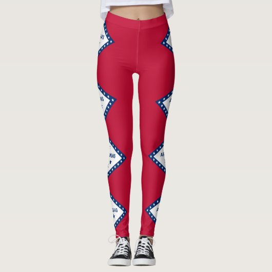 Vlag van de staat Arkansas Leggings (Voorkant)