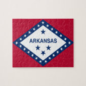 Vlag van de staat Arkansas Legpuzzel (Horizontaal)
