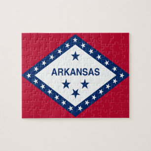 Vlag van de staat Arkansas Legpuzzel
