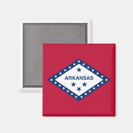 Vlag van de staat Arkansas Magneet (Voorkant / Achterkant)