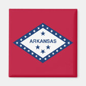 Vlag van de staat Arkansas Magneet (Voorkant)