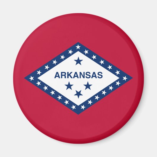 Vlag van de staat Arkansas Magneet (Voorkant)