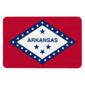 Vlag van de staat Arkansas Magneet (Horizontaal)