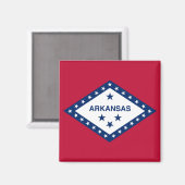 Vlag van de staat Arkansas Magneet (Voorkant / Achterkant)