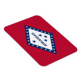 Vlag van de staat Arkansas Magneet (Rechterzijde)