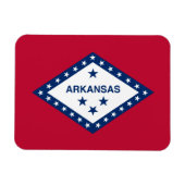 Vlag van de staat Arkansas Magneet (Horizontaal)