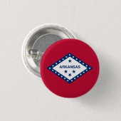 Vlag van de staat Arkansas Ronde Button 3,2 Cm (Voorkant /achterkant)