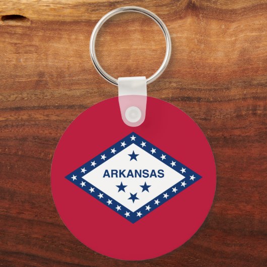 Vlag van de staat Arkansas Sleutelhanger (Voorkant)