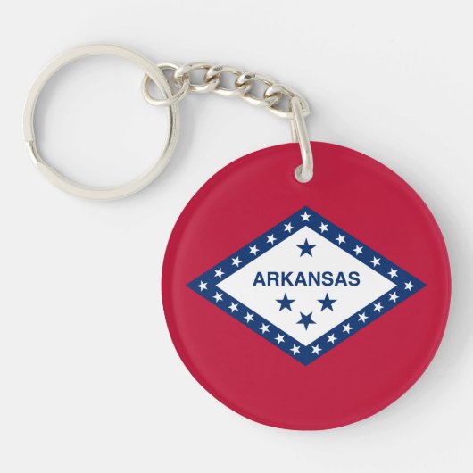 Vlag van de staat Arkansas Sleutelhanger (Voorkant)