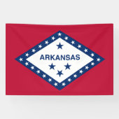 Vlag van de staat Arkansas Spandoek (Horizontaal)