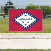 Vlag van de staat Arkansas Spandoek (Insitu)