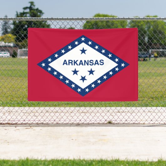 Vlag van de staat Arkansas Spandoek (Insitu)
