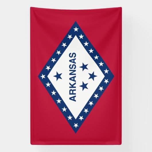 Vlag van de staat Arkansas Spandoek (Verticaal)