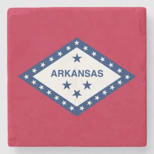 Vlag van de staat Arkansas Stenen Onderzetter