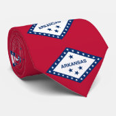 Vlag van de staat Arkansas Stropdas (Opgerold)