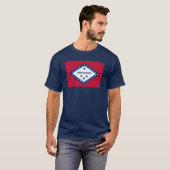 Vlag van de staat Arkansas T-shirt (Voorkant volledig)