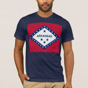 Vlag van de staat Arkansas T-shirt