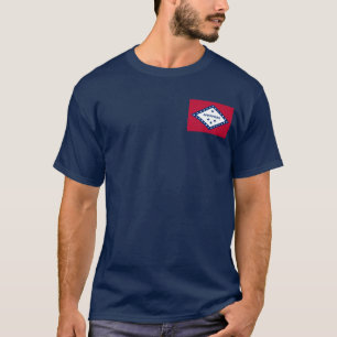 Vlag van de staat Arkansas T-shirt
