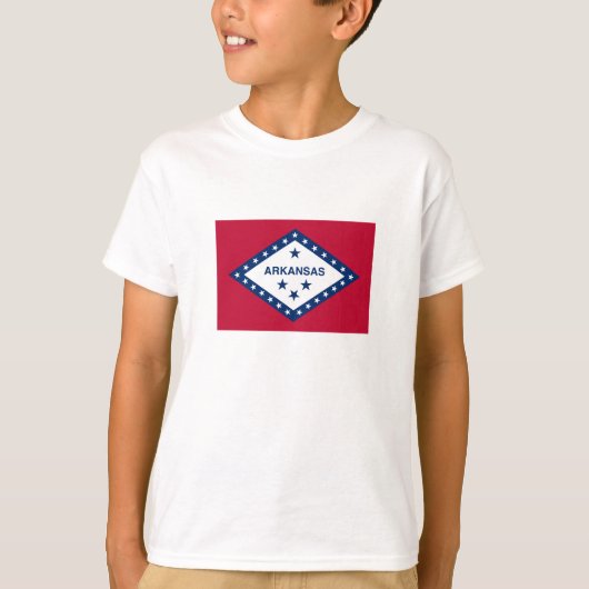 Vlag van de staat Arkansas T-shirt (Voorkant)