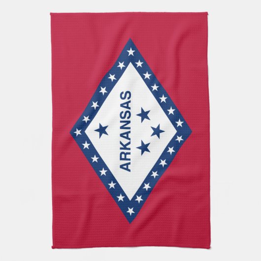 Vlag van de staat Arkansas Theedoek (Verticaal)