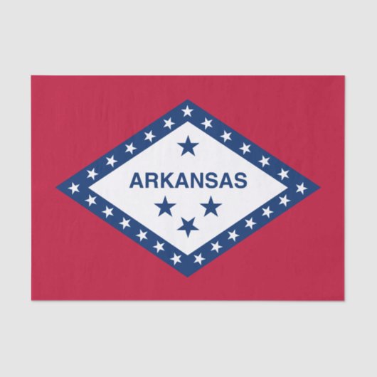 Vlag van de staat Arkansas Tissuepapier (Voorkant)