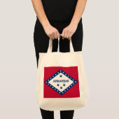 Vlag van de staat Arkansas Tote Bag (Voorkant (product))