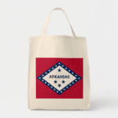 Vlag van de staat Arkansas Tote Bag (Voorkant)