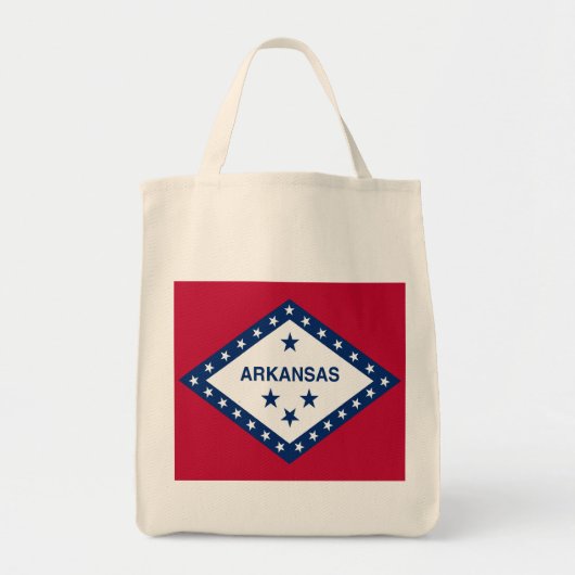 Vlag van de staat Arkansas Tote Bag (Voorkant)