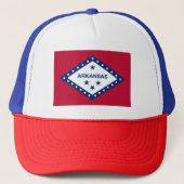 Vlag van de staat Arkansas Trucker Pet (Voorkant)