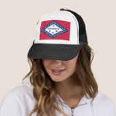 Vlag van de staat Arkansas Trucker Pet (In situ)