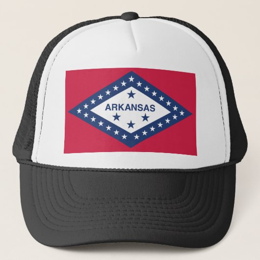 Vlag van de staat Arkansas Trucker Pet (Voorkant)
